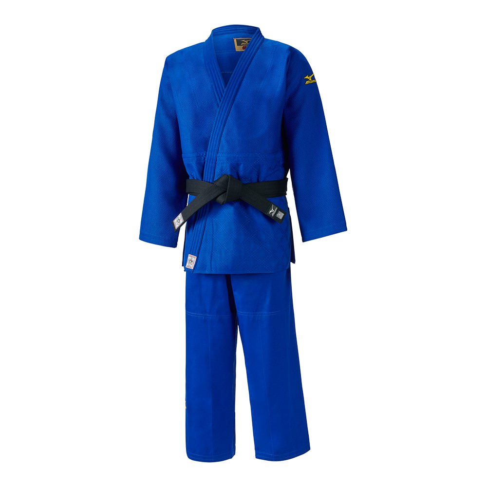 Mens Mizuno Yusho IJF Judogis Blue Philippines (HZFMBQ086)